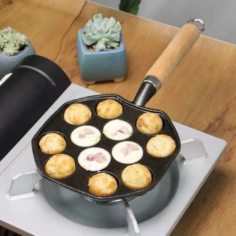 Baking Takoyaki Pan 14 Holes G - Cast Iron Corn recension och pris