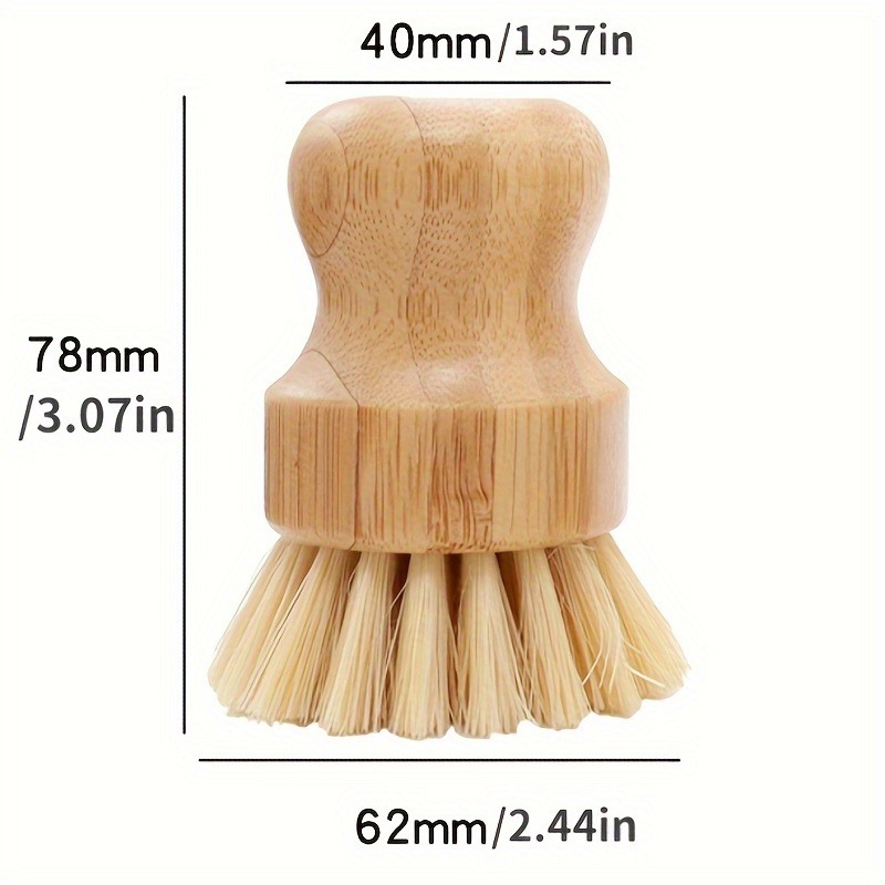 Bamboo Dish Scrub Brush Soap D - Cast Iron Corn recension och pris