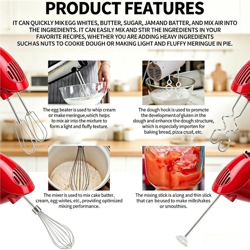KEOL-Hand Mixer Attachments Fo - Kitchenaid Mixer Hand Mixer recension och pris
