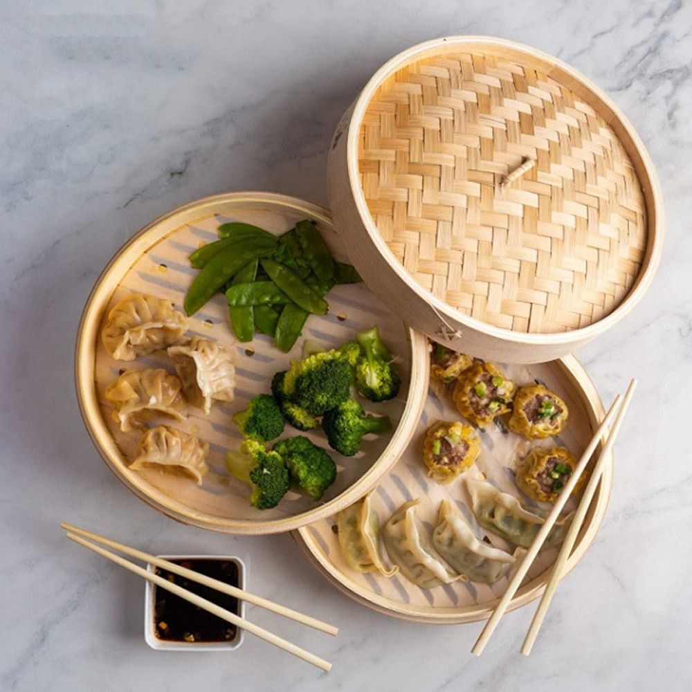 Chinese Steamer Bamboo Steamer - Bao Steamer Bamboo recension och pris