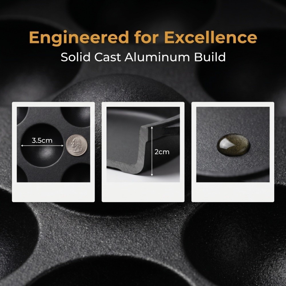 Cast Aluminum Takoyaki Grill P - Takoyaki Grill Plate recension och pris