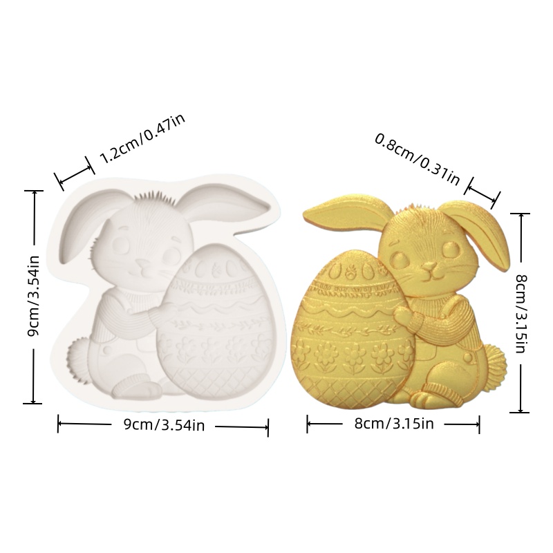 Easter Egg-Holding Bunny Silic - Bunny Cake Mold recension och pris